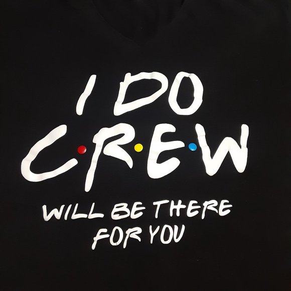 Next Level Apparel Women's Friends I Do Crew SS T Shirt in Size XL - Picture 2 of 4